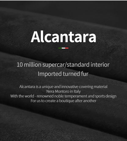 Car Center Console Gear Shift Head Knob Cover Trim Alcantara Suede F For Alfa Romeo Giulia Stelvio Refit Car Accessories