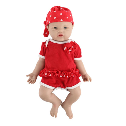 IVITA High Quality 5 Sizes Choices Silicone Reborn Doll Wholesale Fashion Baby Girl Toys Lifelike Newborn Baby Painted Soft Doll