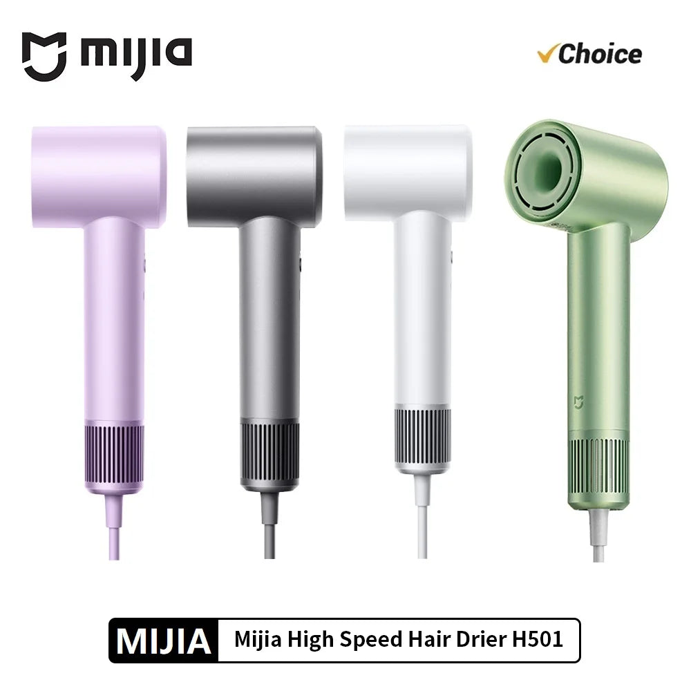 Mijia High Speed Hair Drier H501 220V 2min Rapid Dry Hair 3-color Low Noise Smart Temperature Control Anion Hot/cold air