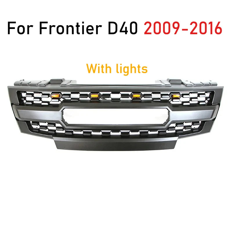 For Navara Frontier 2005-2008 Frontier D40 2009 2010 2011 2012 2013-2016 Front Racing Grill Center Grille Auto Parts Refit Grid