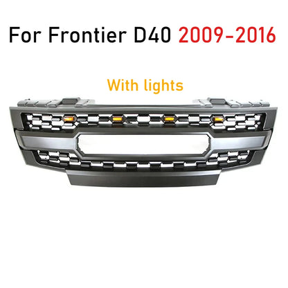 For Navara Frontier 2005-2008 Frontier D40 2009 2010 2011 2012 2013-2016 Front Racing Grill Center Grille Auto Parts Refit Grid