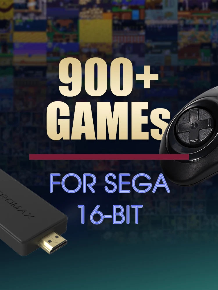 DATA FROG 16Bit Retro Game Stick HDMI-compatible Wireless Handheld Game Console Built-in 900+ Retro Classic Games For Home TV