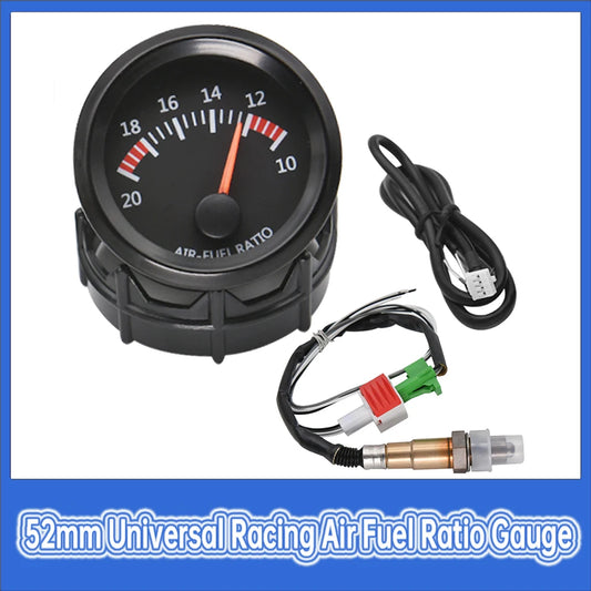 52mm Universal Car Auto Air Fuel Ratio Gauge 10-20 or with Narrowband O2 Oxygen Sensor  Car Gauge for 12V Racing Car