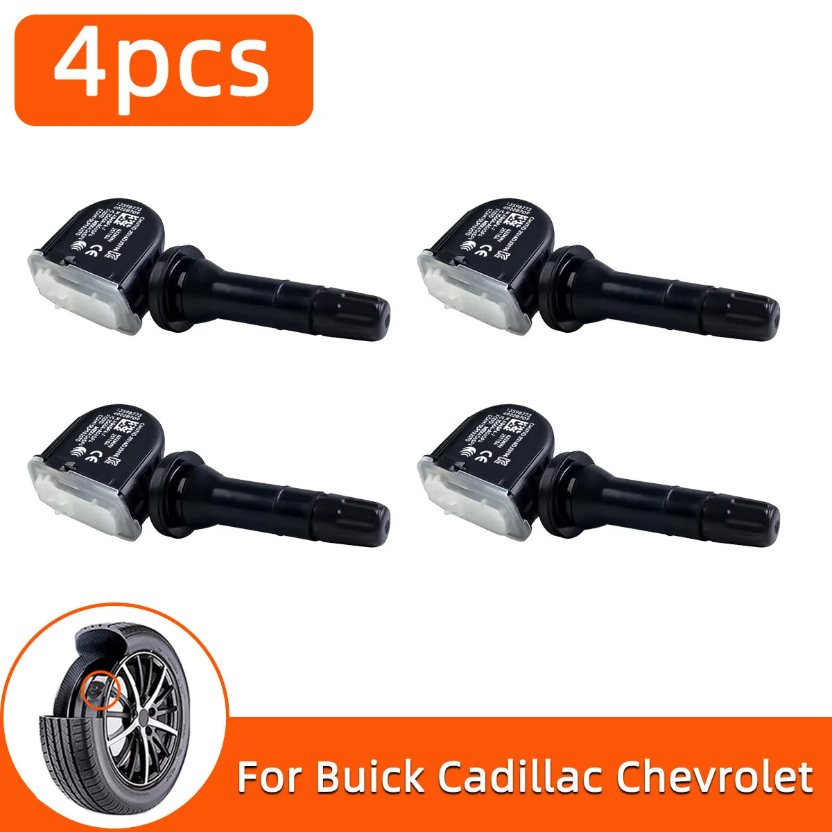 YONGRUN 4/8PCS Car Tire Pressure Sensor 13598773 Is Suitable For Cadillac Buick Chevrolet Car Tire Pressure Monitoring System