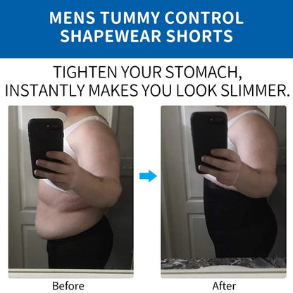 Men Body Shaper Tummy Control Compression Shorts Belly Slimming Shapewear Abdomen Reducer Panties Fitness Boxer Pants Underwear