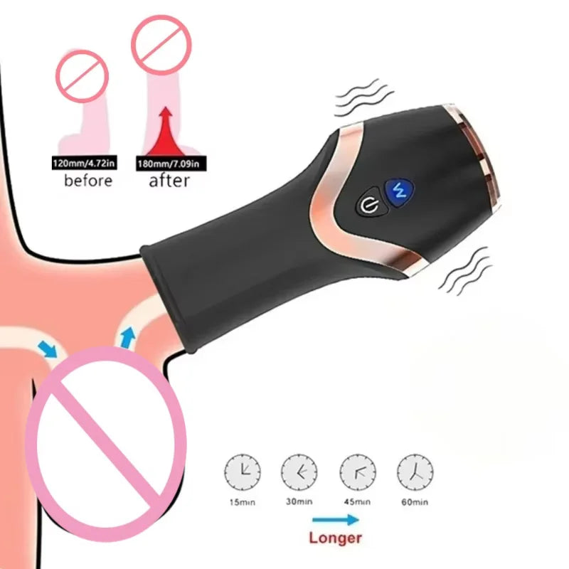 Automatic Male Masturbation Vacuum Suction Sex Machines Penis Stimulator Glan Massager Male Masturbator Tools Sex Toys for Men