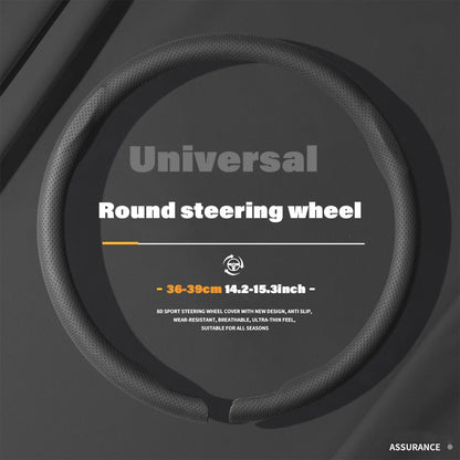 Universal Car Steering wheel cover Carbon Fiber Suede Fur Leather Styling Anti-slip Round shape Steering wheel Auto Accessories