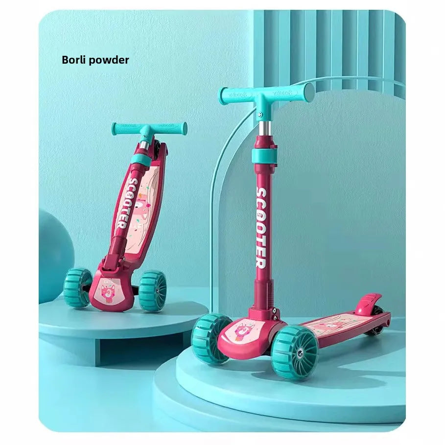 Children’s scooter for 14-year-olds:suitable for boys and girls, designed to help children develop their sense of balance
