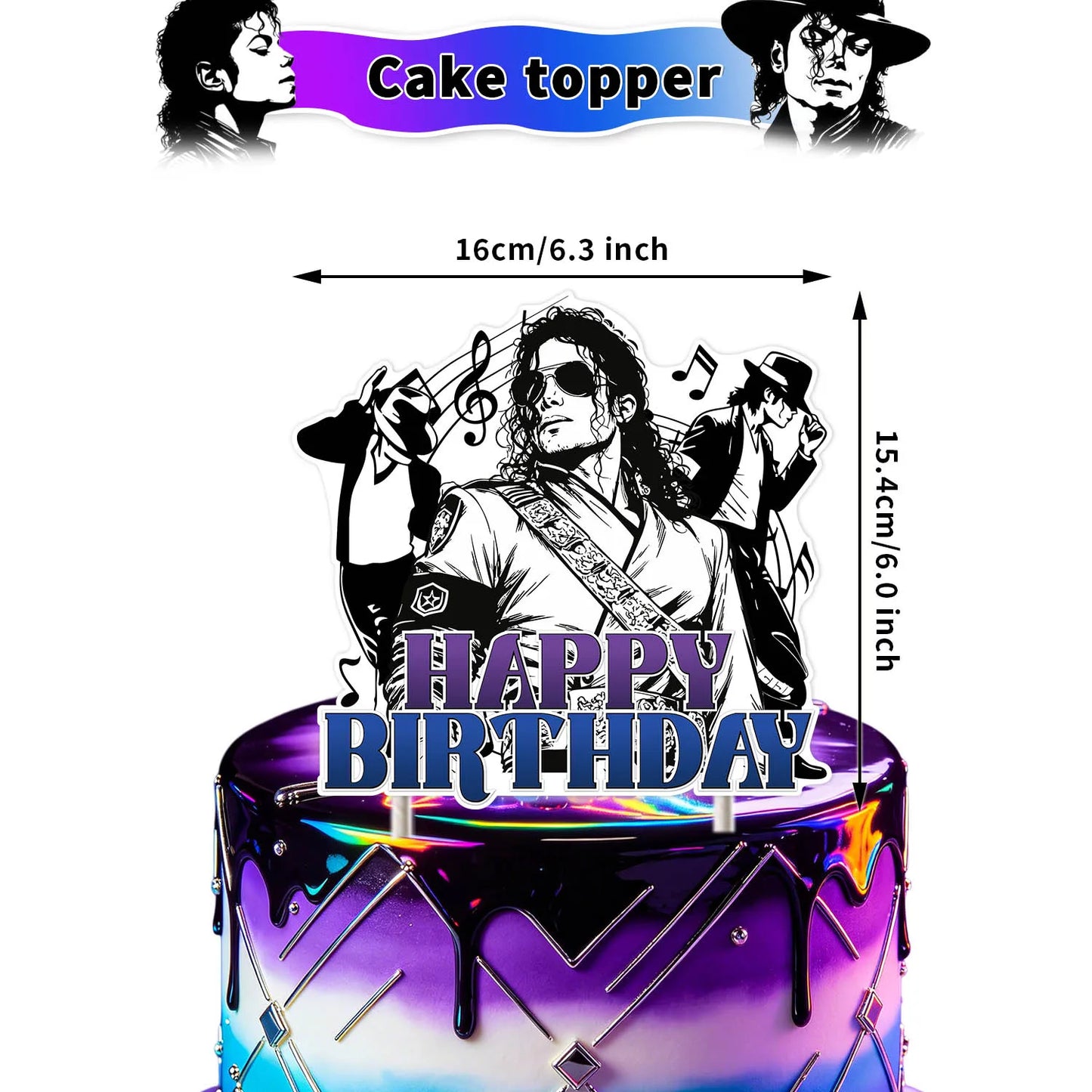 Michael Jackson Birthday Party Decoration MJ Party Accessories Backdrops Ballons Cake Decor Halloween Christmas Decoration 2026