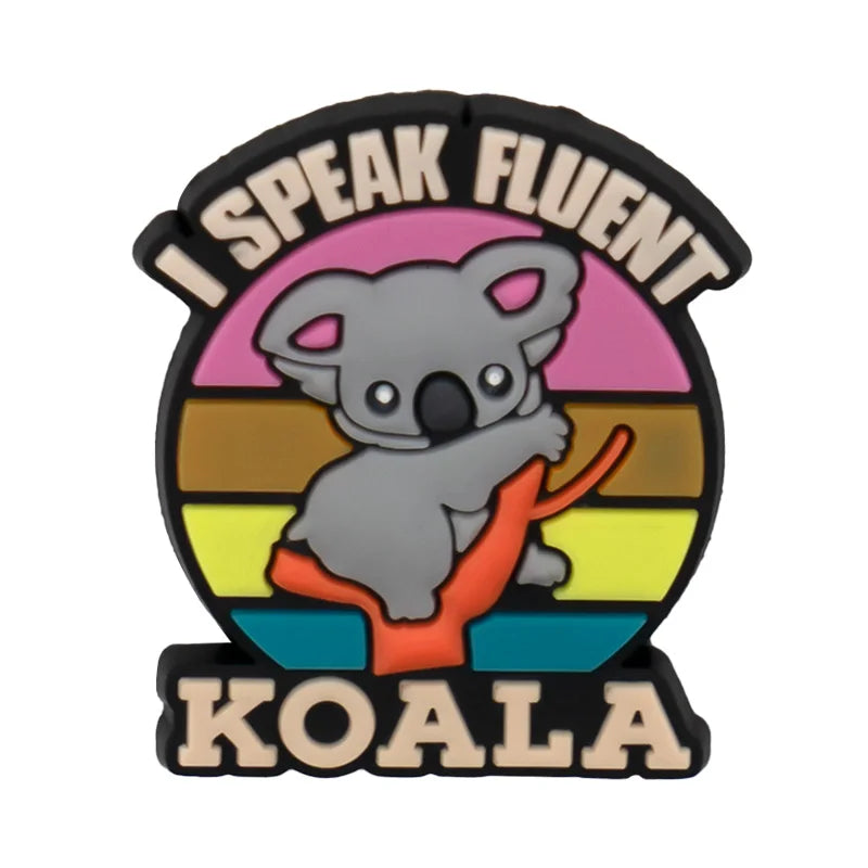 1/50/90pcs Australia Style Shoe Accessories Charms Koala Kangaroo Shoe Decoration for Sandals Food Fits All Clogs Kids Gift