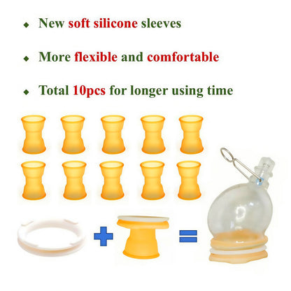Size Master PMP Glans shape vacuum cup set for male penis physical exercise with adjustable holder and special ruller