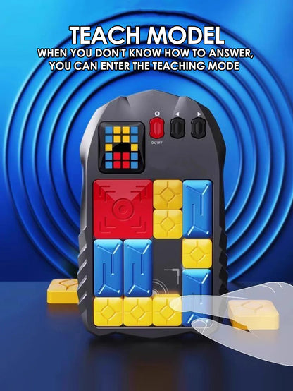500+Levels Huarong Road Magnetic Suction Block Sliding Puzzle,Kids Puzzle Logical Thinking Training Brain-burning Board Game Toy