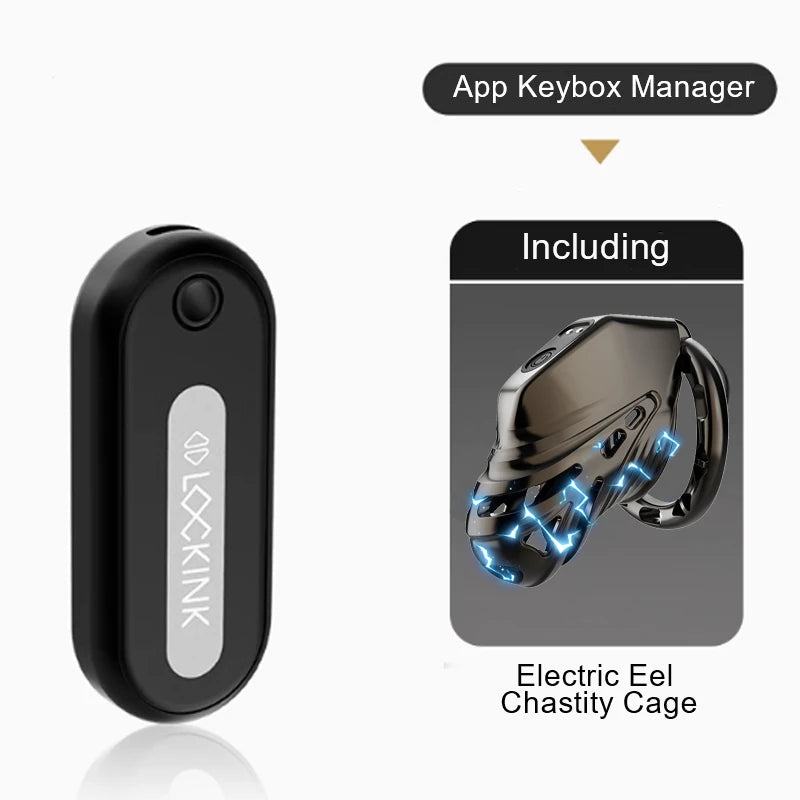 LOCKINK APP Remote Control Key Box Chastity Cage Sexy Adult Man Cock Cage Key Safe Sexy Gadgets Smart Key Holder BDSM Sex Toys