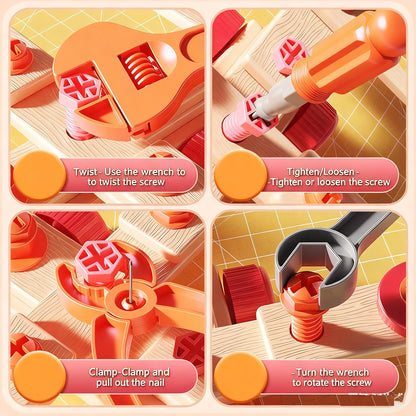 Kids Tool Set DIY Nut Assembly Toy Kit STEM 3D Puzzle Building Tools Repair Tools Montessori Toys Gifts for Boy Girl 2026 New