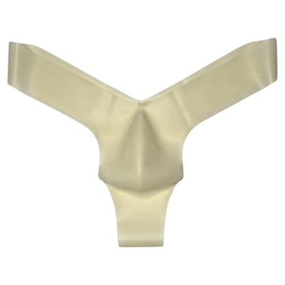 1pc Translucent Mens Latex Thongs Briefs Sexy Seamless Underwear G-String Low Waist T-Back Pouch Lingerie Underpants