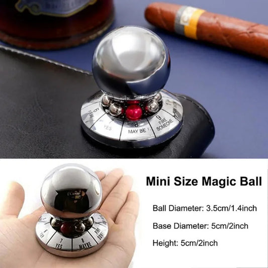 Fate Prophecy Lucky Decision Ball Metal Desktop Fidget Toy Finger Rotator Stress Relief Home Office Decor Gift for Adults