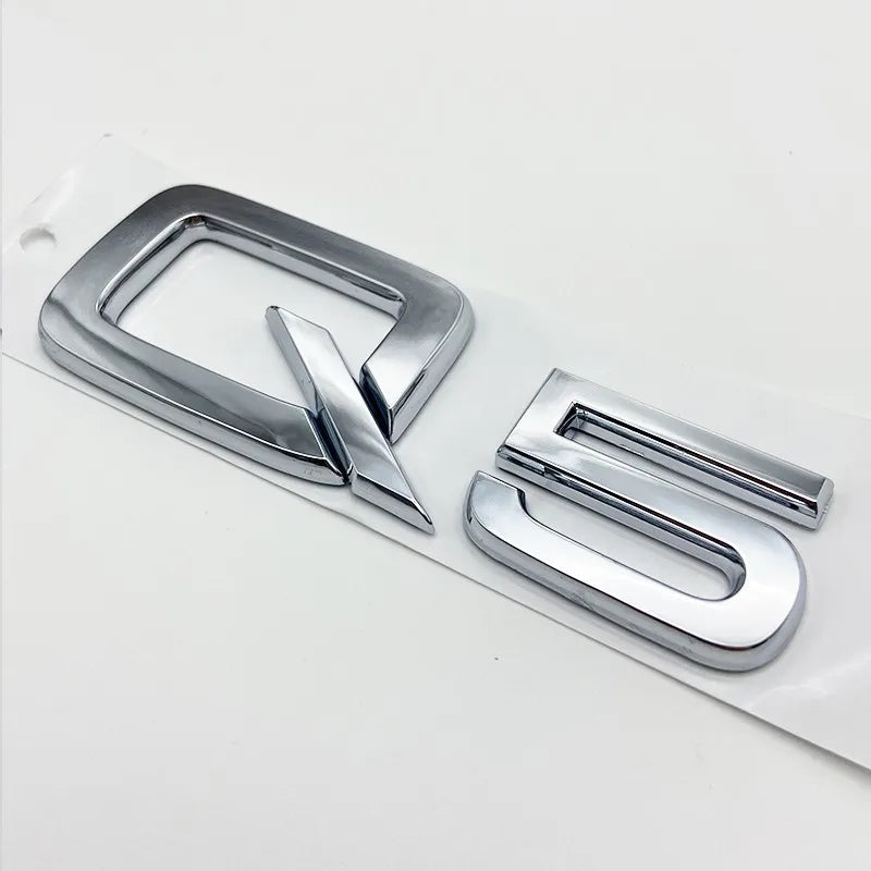 3D Chrome Glossy Black ABS TDI TFSI Car Rear Emblem Sticker for Audi A1 A3 A4 A5 A6 A6L A7 A8 S3 S6 Q3 Q5 Q7 TT S RS