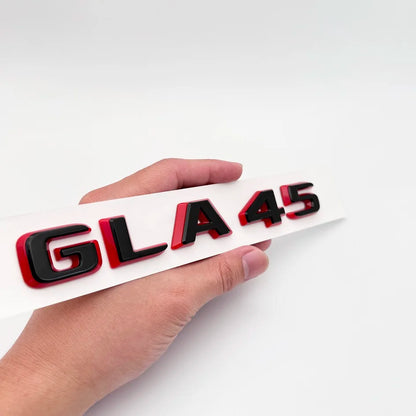 2024 New style Two tone Letters Numbers GLA35 GLA45 GLA45S Turbo 4matic+ for Car Fender Trunk Rear X156 Sticke
