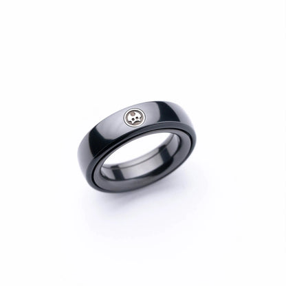 LAUTIE Mechanic-I Slim Fidget Ring 18.5mm/20mm PEEK Track Spy Wars Series Traditional Ring Office Desk Accessories