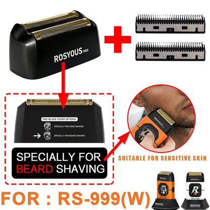 Electric Shaver Repair Accessories Wholesales Original Quality Replacement Double Foiled Blade Net for ROSYOUS RS-999