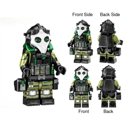 Military Building Block figures, Dragon Operation Red Wolf Special Agent Soldier Model, DIY Assembly Bricks Toy for Collection