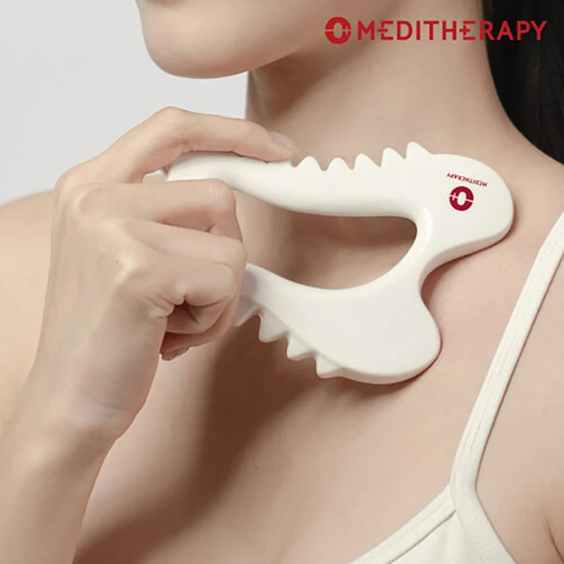 Ceramic Gua Sha Board Skin Scraping Tools Face Massager Whole Body Carving Guasha, Body Massage Tool