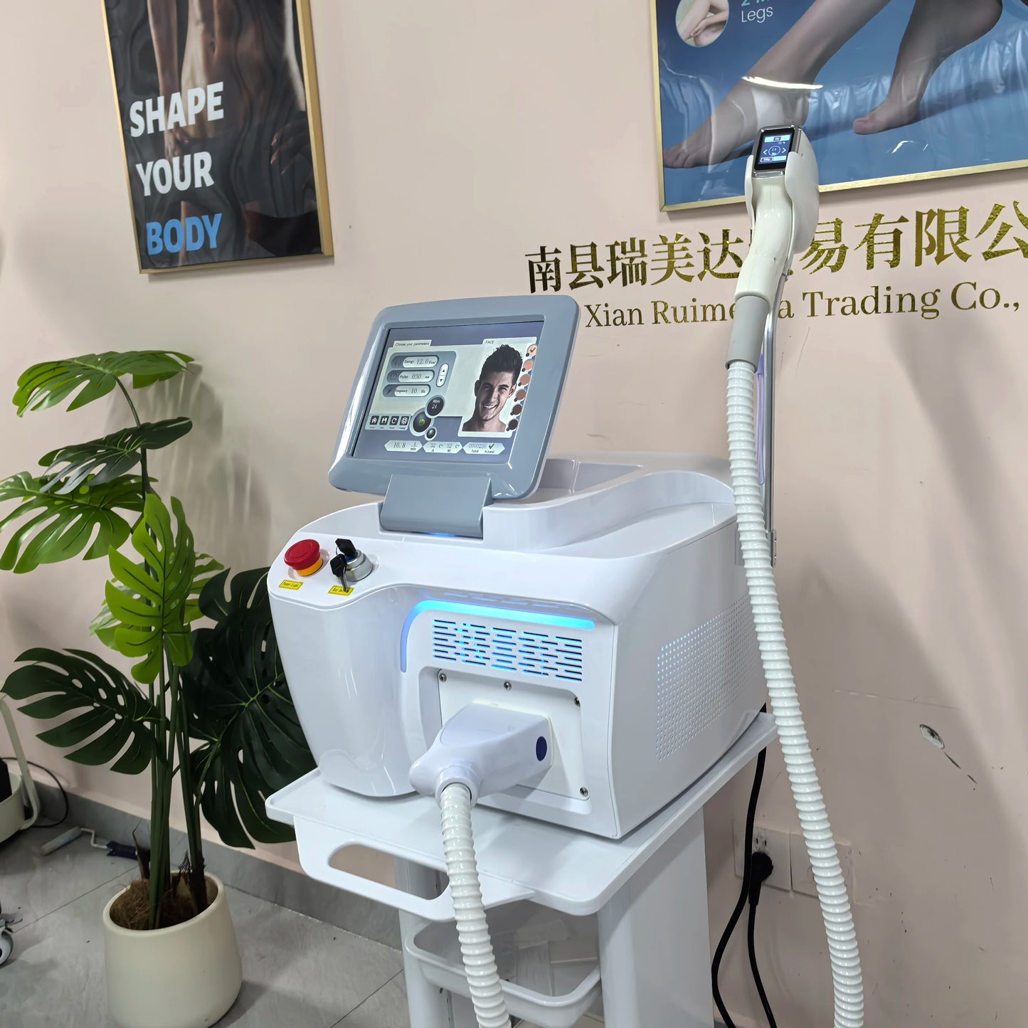 Shots Salon Professional Portable Painless 5000W FAC 808nm 940nm1064nm755nm Diode Laser Hair Removal Machine with 4 Wavelength