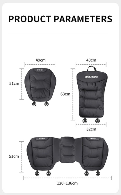 Car Seat Cushions For Nissan Qashqai J10 J11 J12 Interior Seat Cushion Protective Pad Soft & Comfortable Rear Seat Cushions