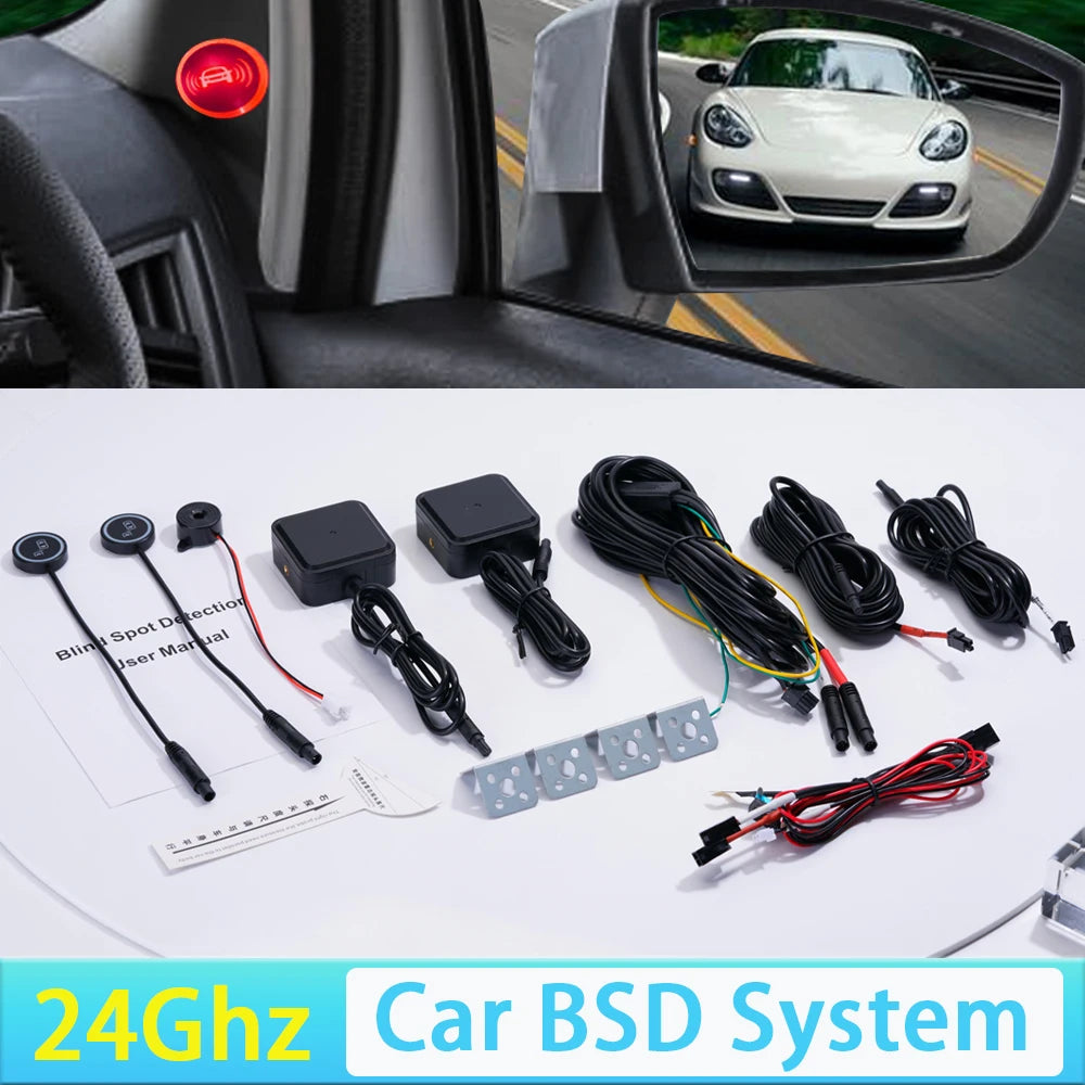 24Ghz Millimeter Wave Radar BSD Blind Spot Detection System Change Lane Safer BSM Blind Spot Monitoring Assist Drive