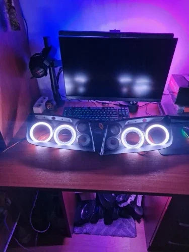 2PCS RGB Cotton LED Angel Eyes Halo Rings 90mm 70mm 80mm LED Headlight Lamps For Car UTV Motorcycle DRL Eyes APP Control