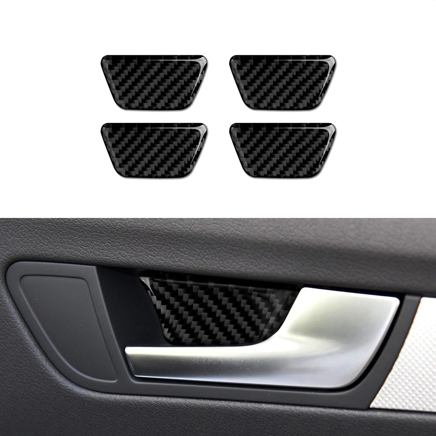 Car Center Console Gear Shift Panel Set, For Audi A4 S4 RS4 A5 S5 RS5 (2007-2016) Carbon Fiber Interior Sticker Trim Accessories