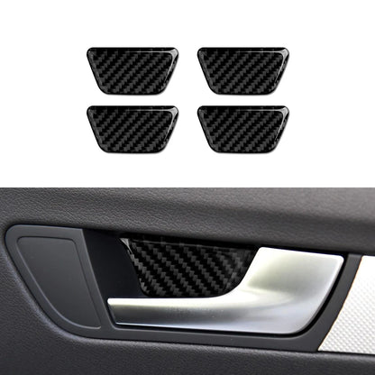 Car Center Console Gear Shift Panel Set, For Audi A4 S4 RS4 A5 S5 RS5 (2007-2016) Carbon Fiber Interior Sticker Trim Accessories