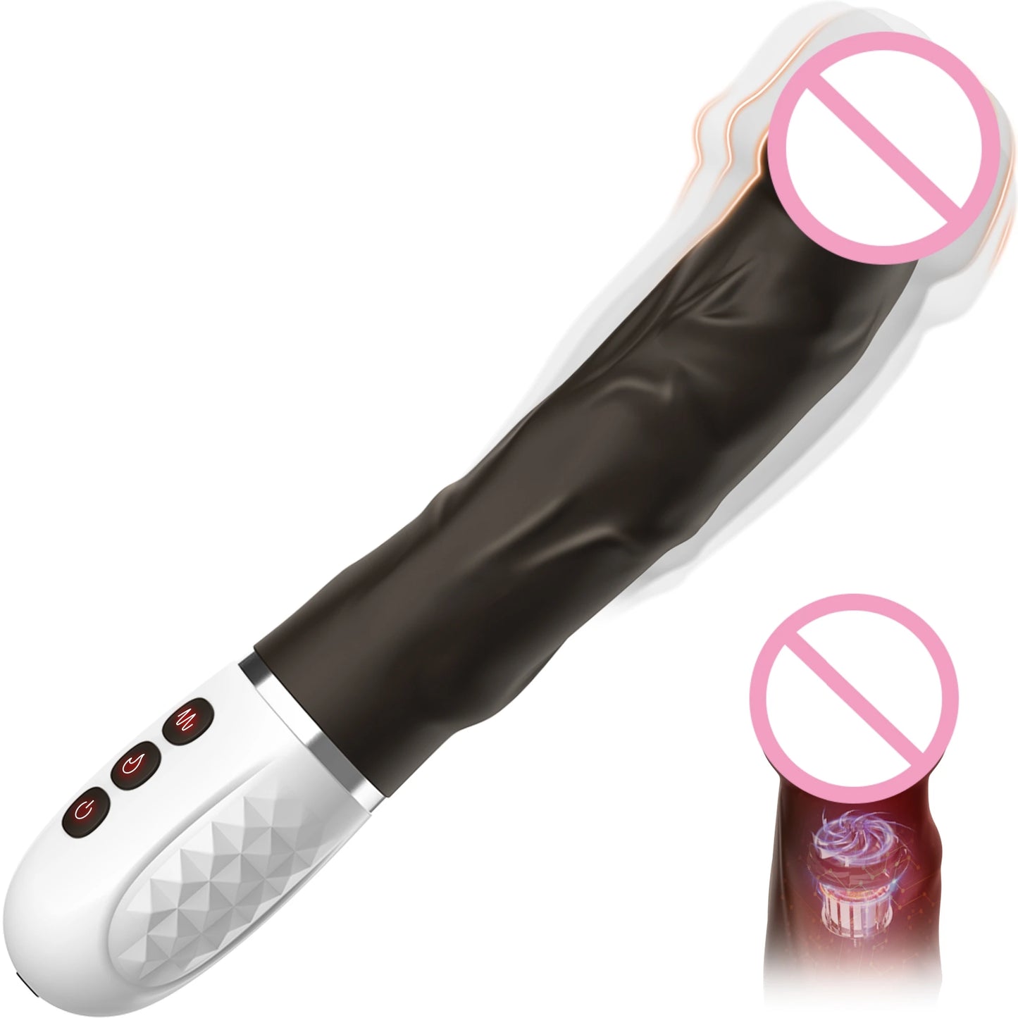 Realistic Dildo Vibrator for Women G Spot Clitoral Stimulation Penis Vibro with 10 Vibrating&Heating Modes Dick Sex Toys Female