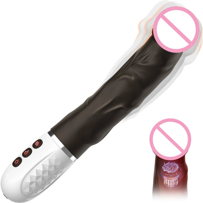Realistic Dildo Vibrator for Women G Spot Clitoral Stimulation Penis Vibro with 10 Vibrating&Heating Modes Dick Sex Toys Female