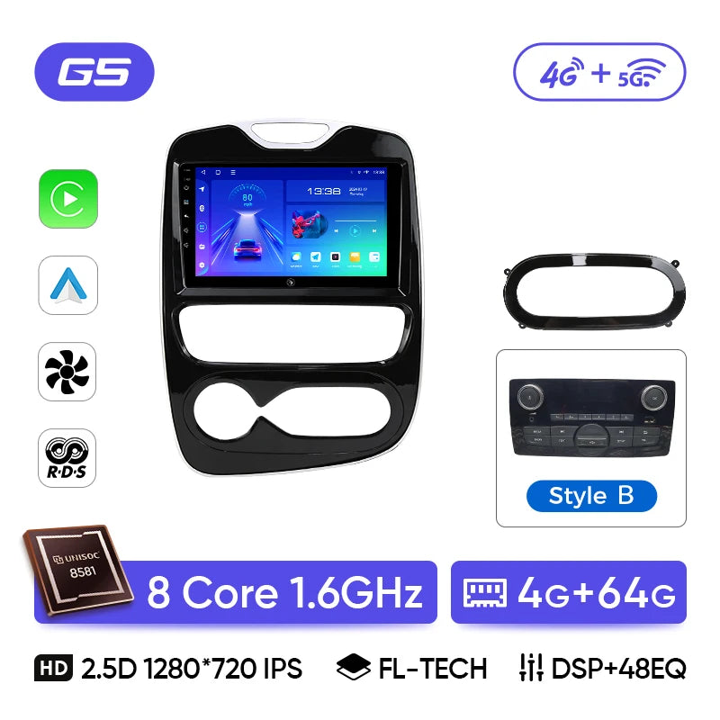 Ainavi Car Radio For Renault Clio 4 2012 2013 2014 2015 2016 2017 2018 Wireless Carplay Android Auto Multimedia 2 Din autoradio