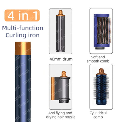 7-in-1 Hair Dryer, 110,000 RPM High-Speed Hair Care Ionic Hair Dryer, Quick Drying, Multi-Function Curling Iron Set