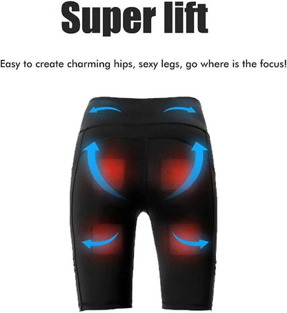 EMS Massage Pants Muscle Stimulation Five Pants 6 Modes Lift Buttocks Legs Yoga Pants Women Shape Slimming Wear at Home