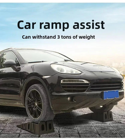 2500KG Heavy Duty 900mm Antiskid Car Ramps, Auto Repair Service Ramps for Oil Change and Vehicle Maintenance