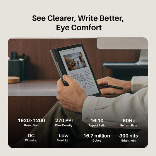 HUION Note E 8.4-inch Android Electronic Notebook HD Eye Care Display Cloud Sync Portable Digital Note& Creative Tool