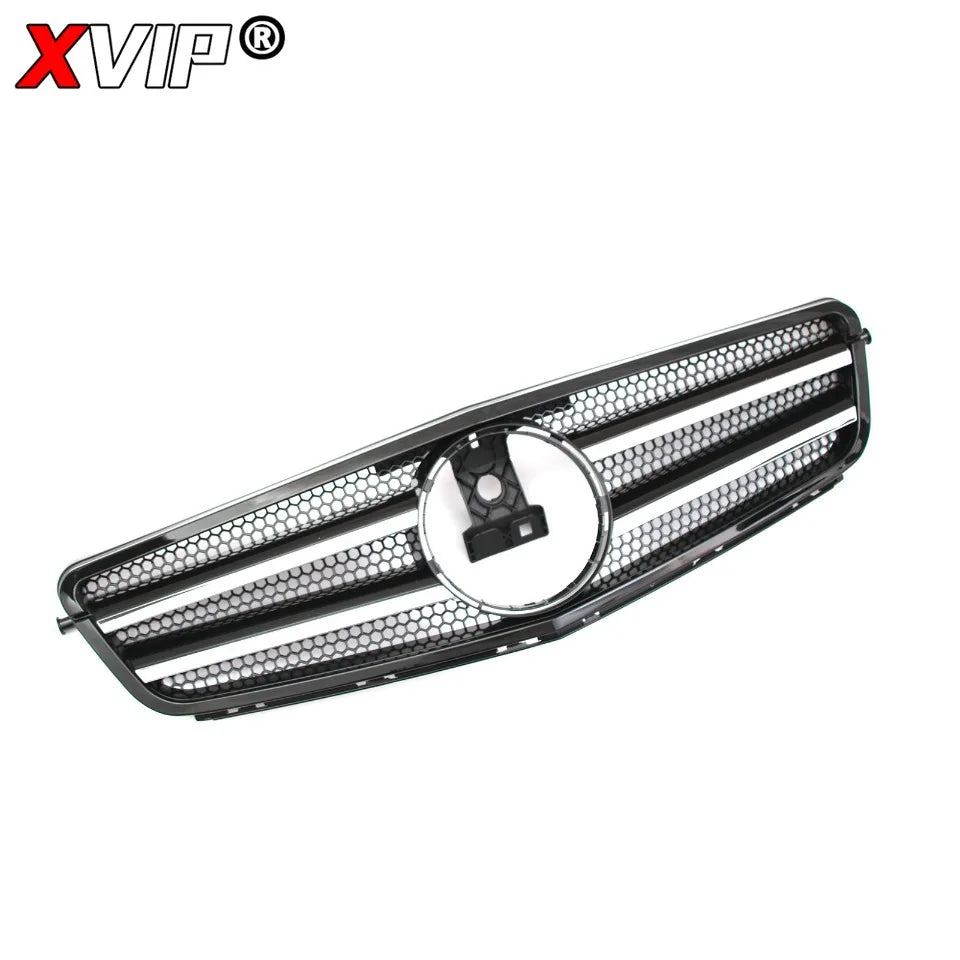 XVIP Glossy Black A - Style Racing Grille Chrome Bumper Grill For Mercedes Benz C-Class W204 08-14 C200 C230 C250 C280 C300 C350