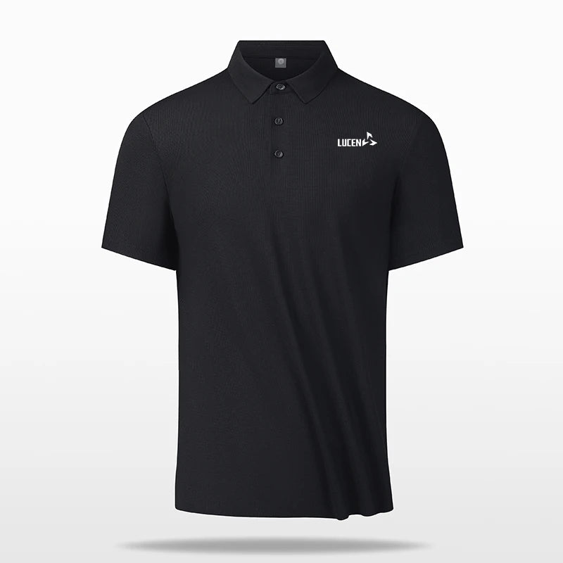 LUCEN Men's high-quality outdoor sports golf casual polo shirt for fitness running breathable short-sleeved T-shirt Tops