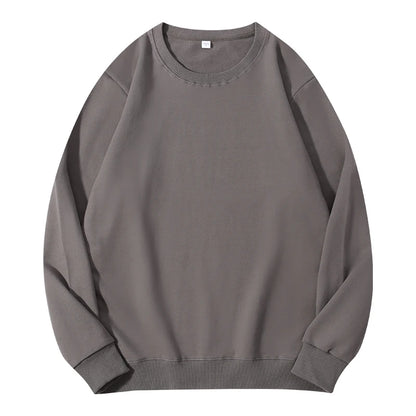 Autumn O-Neck Cotton Women's Sweatshirt Hoodies Basic Loose Casual Women Pullover Solid Sweatshirt Ladies Tops Factory Wholesale