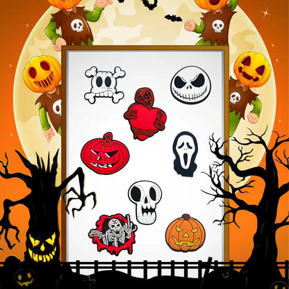 100pcs Mixed Cartoon Halloween Shoe Charms For Clogs Ghost Shoe Decoration Premium Quality Popular Charms Accessories Great Gift