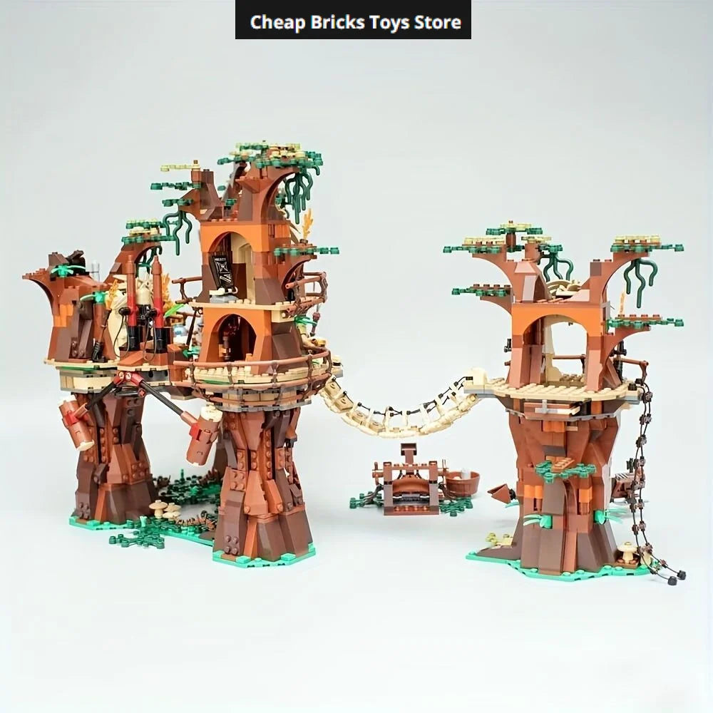 Cheapest Moc Village Bricks Building Blocks Compatible 1990pcs Space Wars Ucs Movie Dispaly Model Birthday Gifts for Teenage Toy