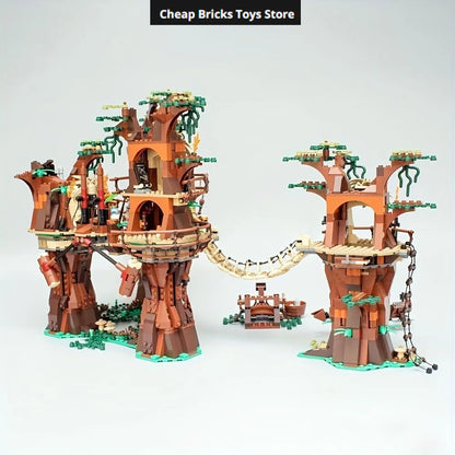 Cheap Moc Village Bricks Building Blocks Compatible 1990pcs Space Wars Ucs Movie Dispaly Model Birthday Gifts for Teenage Toy A