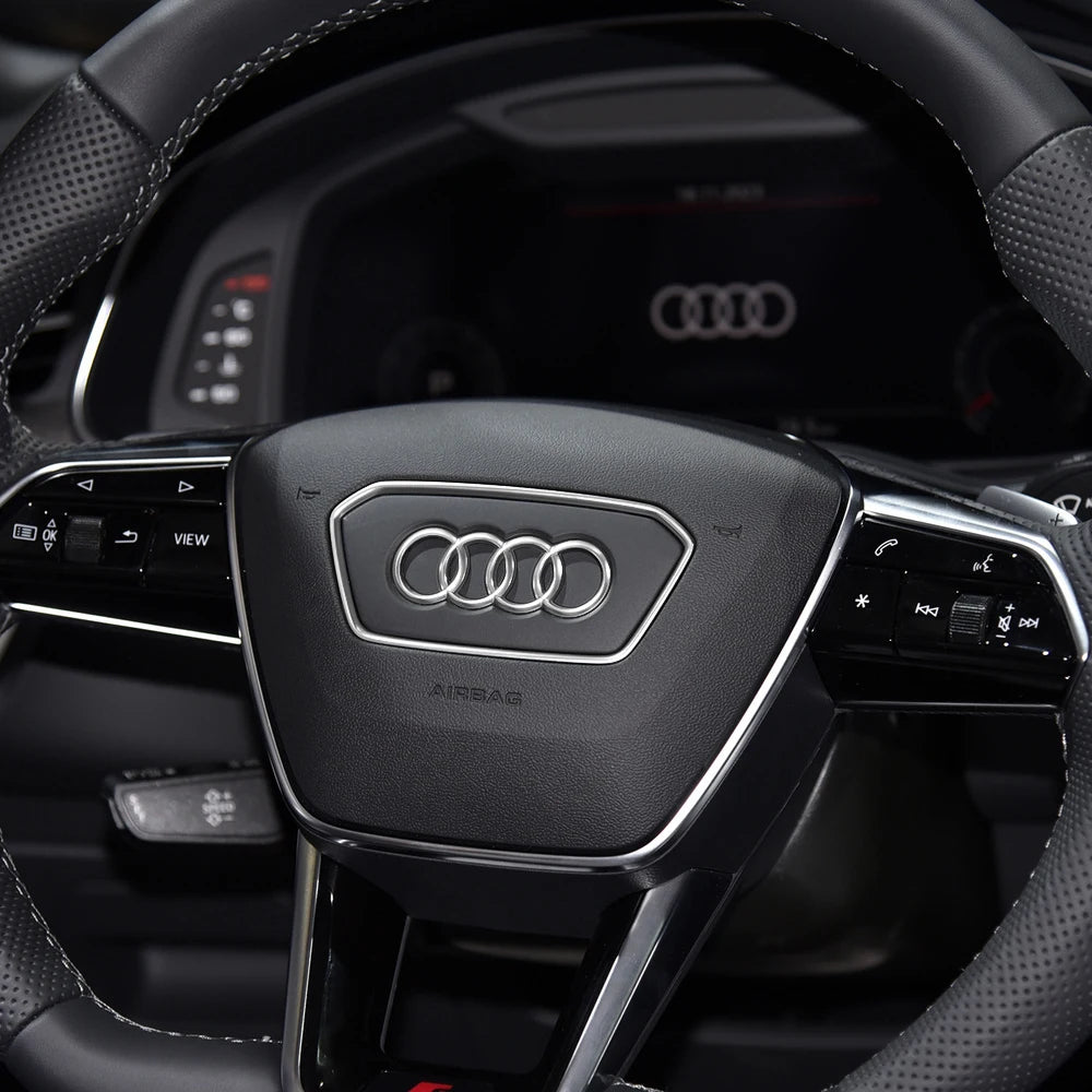 Car Styling Steering Wheel Center Logo Covers Trim Accessorie Fit  AUDI A6L Q7 Q3 Q5 A7 A5 A3 A4L A8L A8 Q5L Q8 A7 Q6 E-TRON SQ5