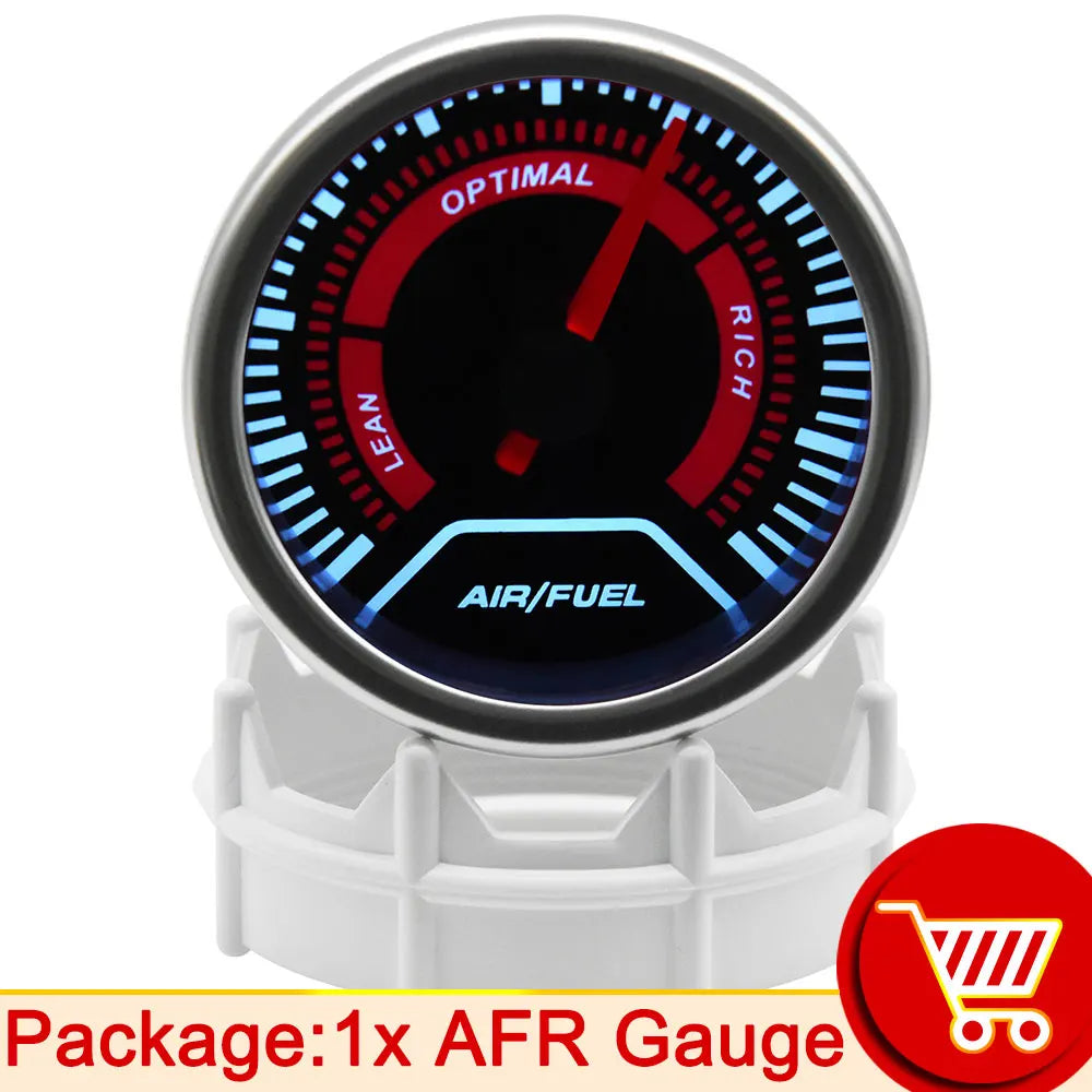 AD 52mm Water Temperature Gauge + 10mm Sensor  Boost Gauge Bar Psi Vacuum Oil Temp Press Voltmeter Tachometer RPM Car Gauge Pods