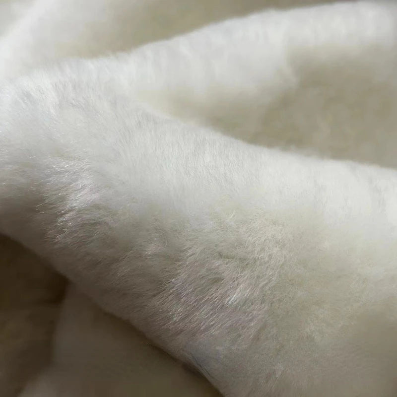 Winter Thicken Warm Sheepskin Fur Integration Long Real Leather Jacket Liner Men Women Whole Skin Lengthened Sheepskin Jacket