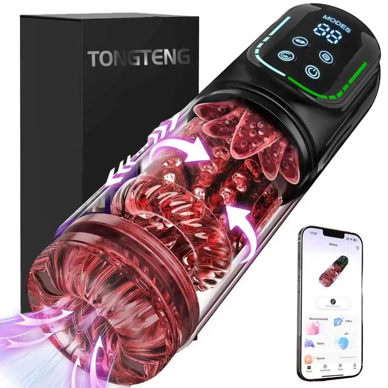 Telescopic Rotation Masturbator Cup Sucking Penis Pump Pocket Pussy Blowjob Sex Toys Stroker Piston Automatic Mastubator for Men