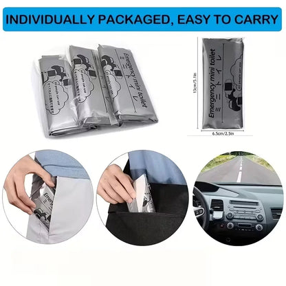 Disposable Urine & Vomit Bags, 700ML Portable Urinal for Women/Men, Emergency Travel, Camping, Traffic Jam, Pregnant, Patient